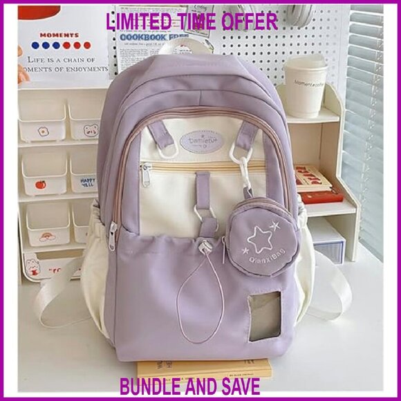 Large Capacity Laptop Backpack with Adjustable Straps & 7 Pockets main image 4